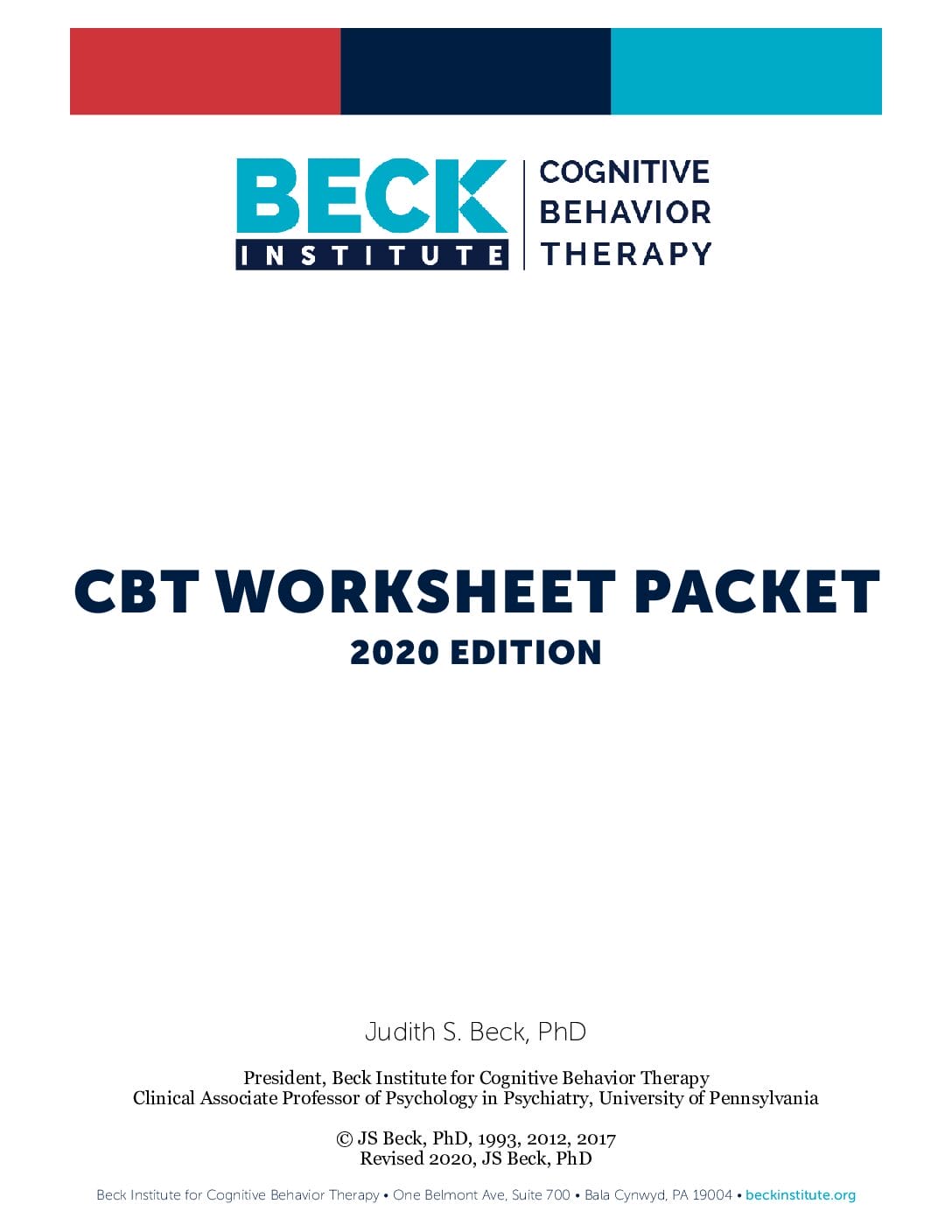 CBT Worksheet Packet (Beck Institute)